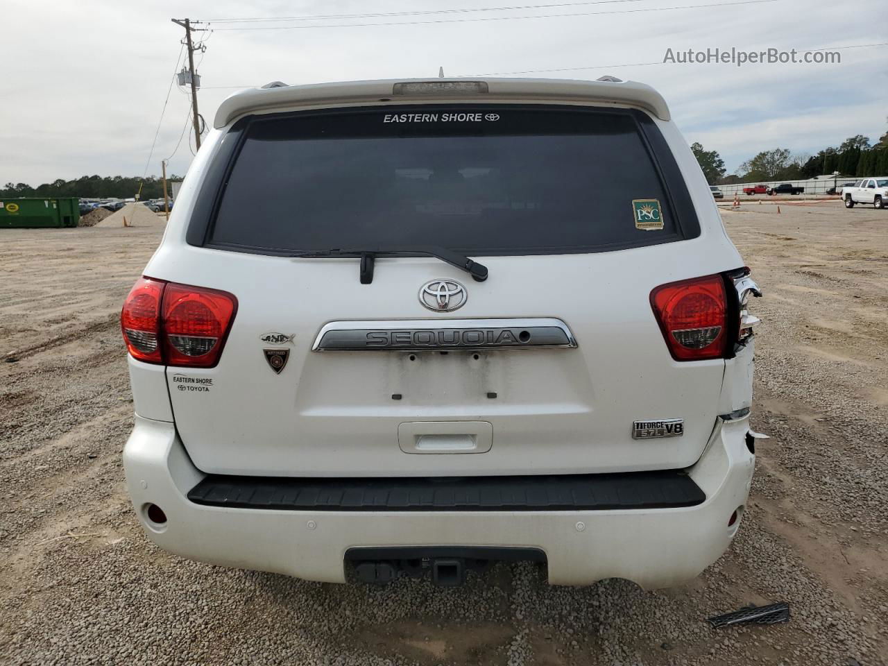 2016 Toyota Sequoia Platinum White vin: 5TDYY5G18GS061045