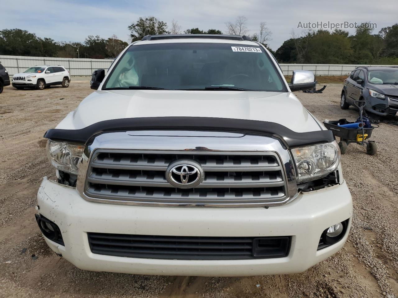 2016 Toyota Sequoia Platinum White vin: 5TDYY5G18GS061045