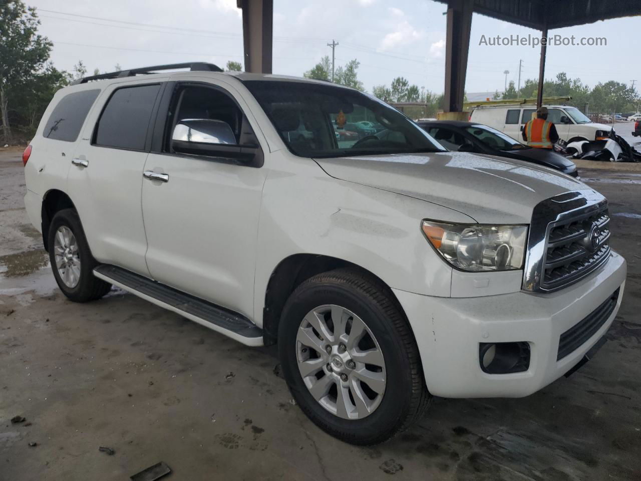 2016 Toyota Sequoia Platinum Белый vin: 5TDYY5G19GS061264