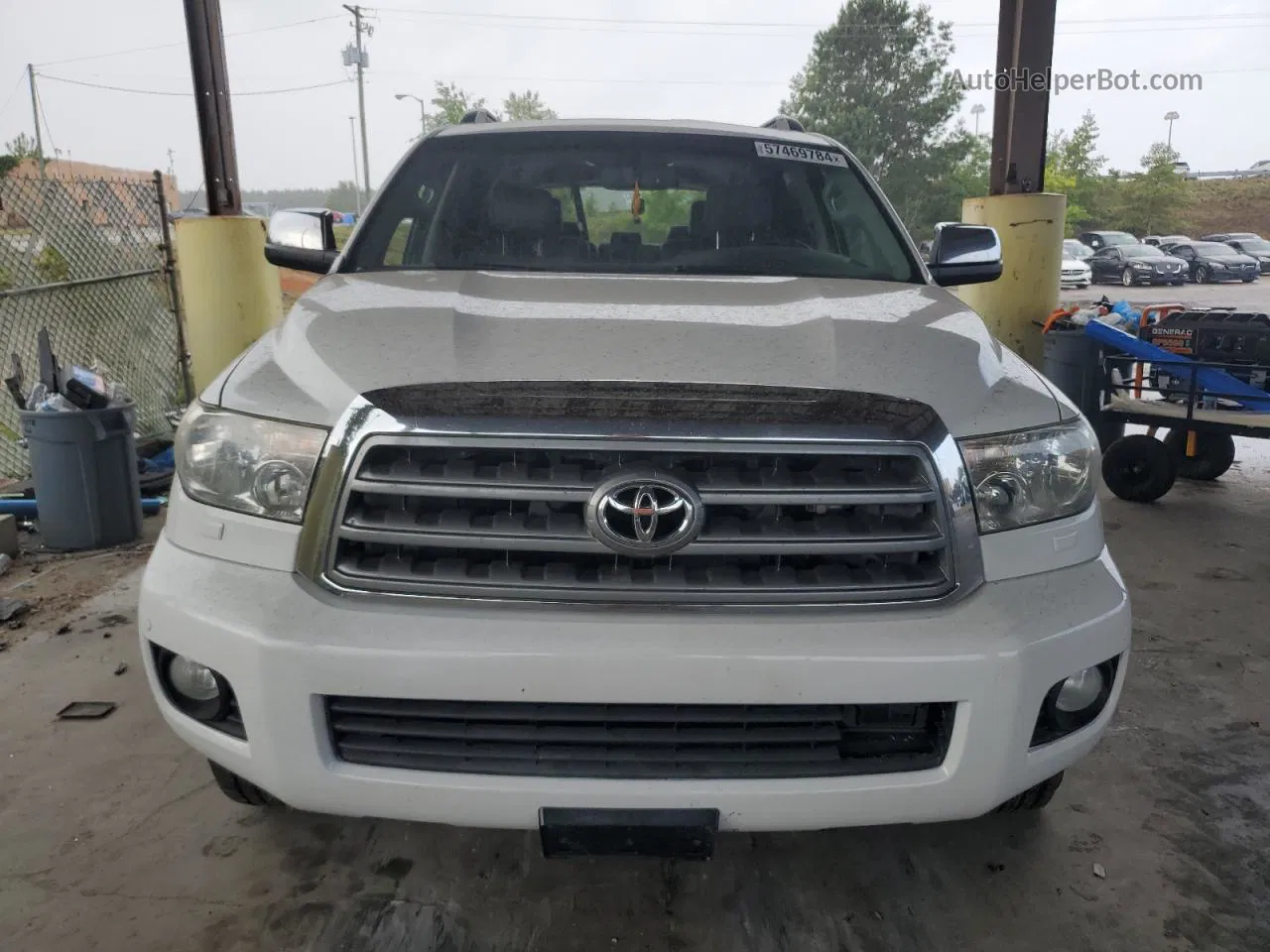 2016 Toyota Sequoia Platinum Белый vin: 5TDYY5G19GS061264