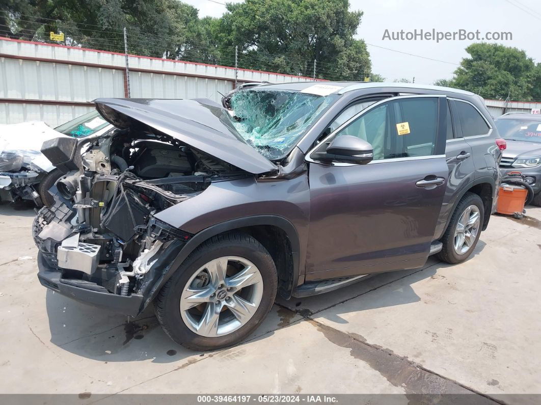 2019 Toyota Highlander Limited Gray vin: 5TDYZRFH0KS310286