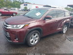 2019 Toyota Highlander Limited Red vin: 5TDYZRFH5KS342280