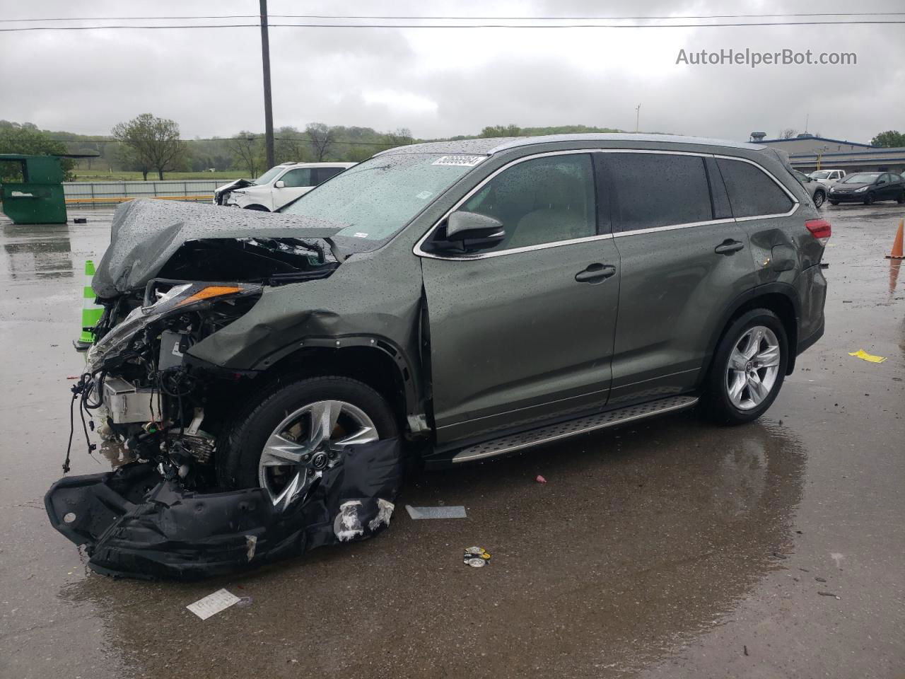 2019 Toyota Highlander Limited Gray vin: 5TDYZRFH7KS291221