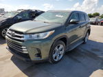 2019 Toyota Highlander Limited Зеленый vin: 5TDYZRFH7KS291221