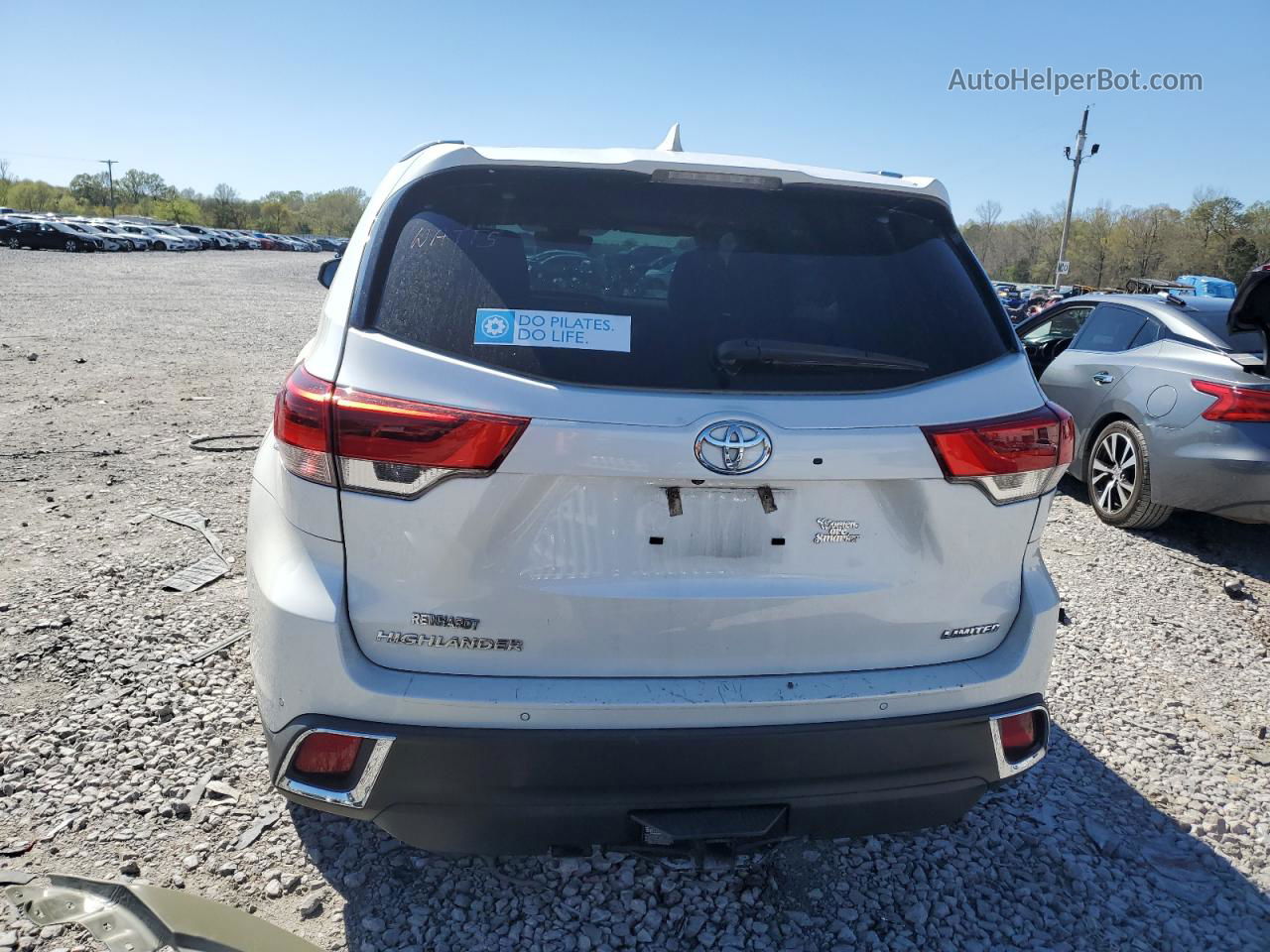 2019 Toyota Highlander Limited Белый vin: 5TDYZRFH8KS328504