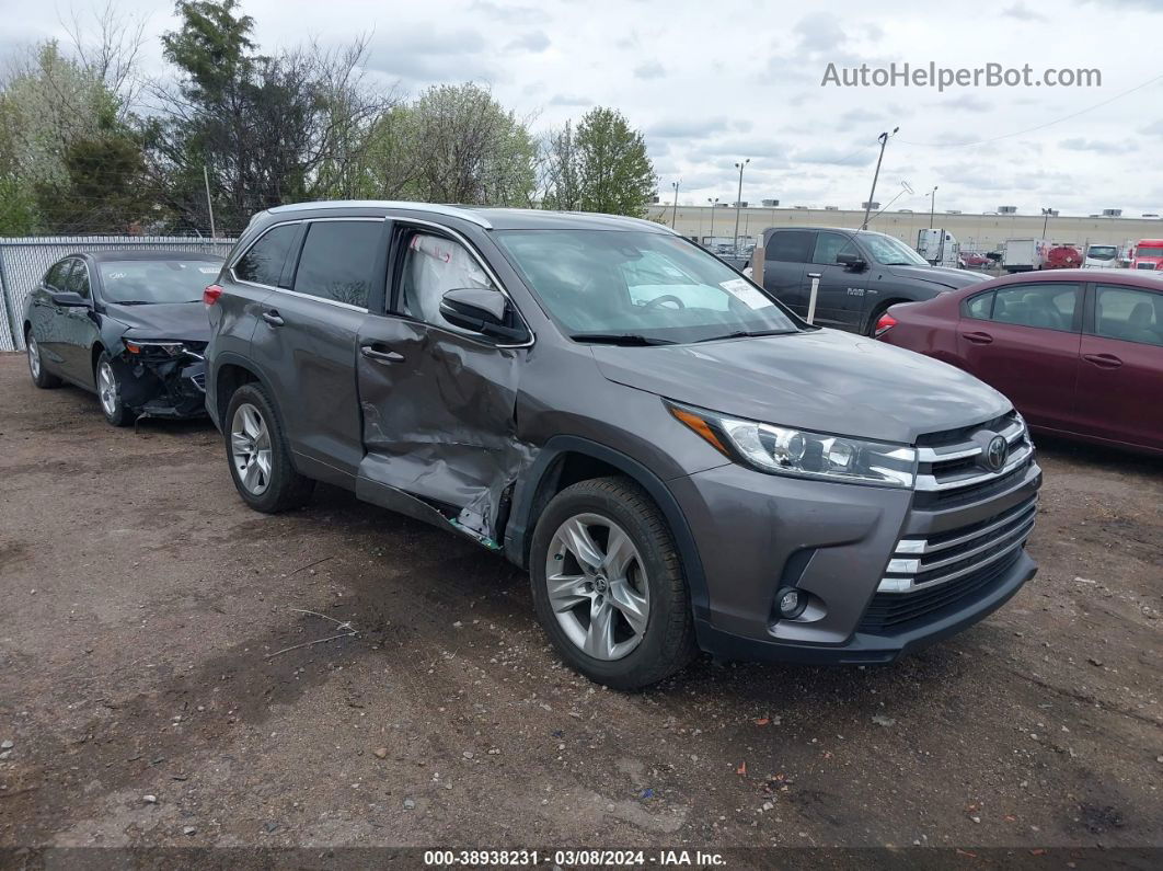 2019 Toyota Highlander Limited Gray vin: 5TDYZRFHXKS295554