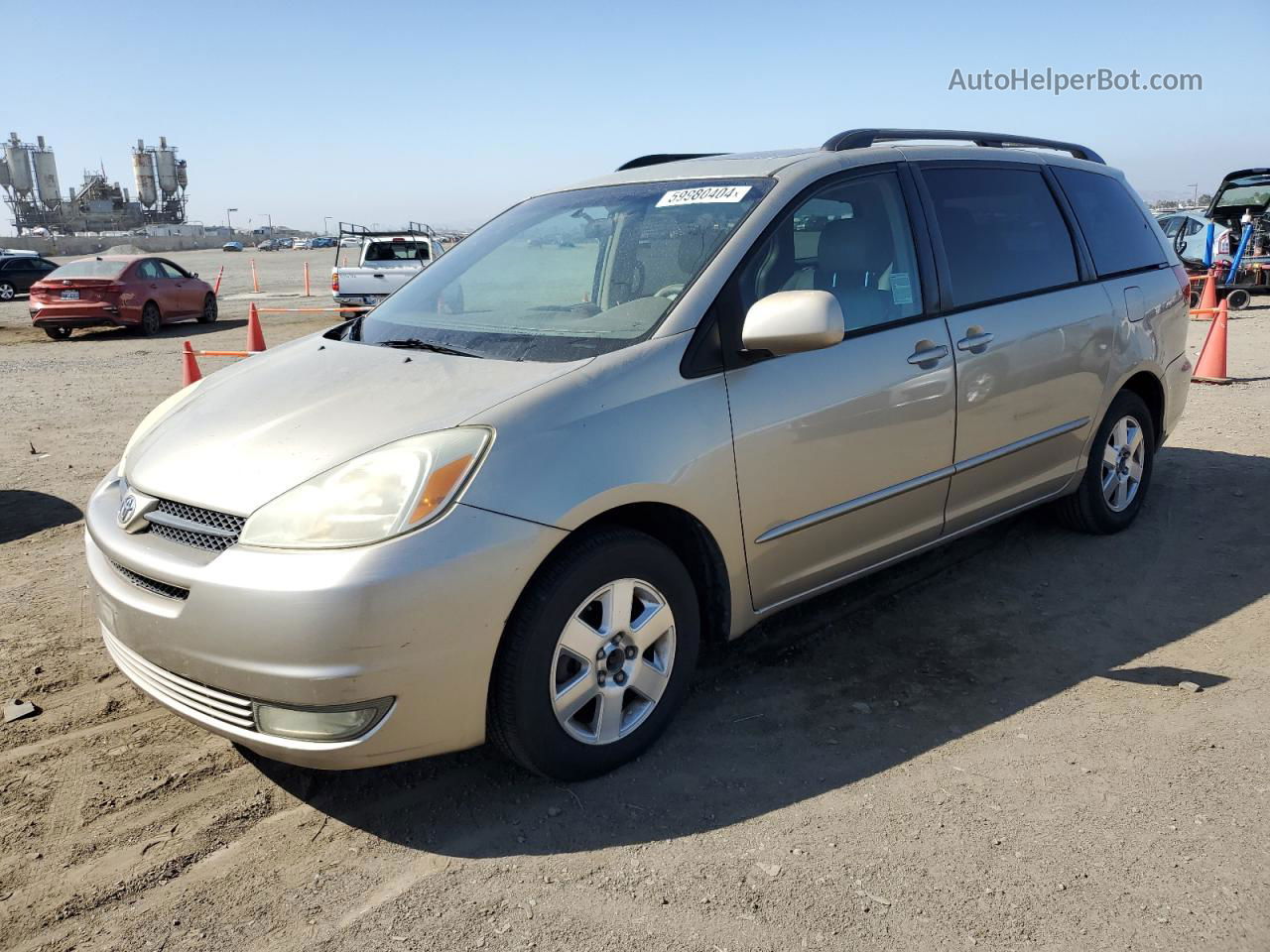 2004 Toyota Sienna Xle Gold vin: 5TDZA22C04S111738