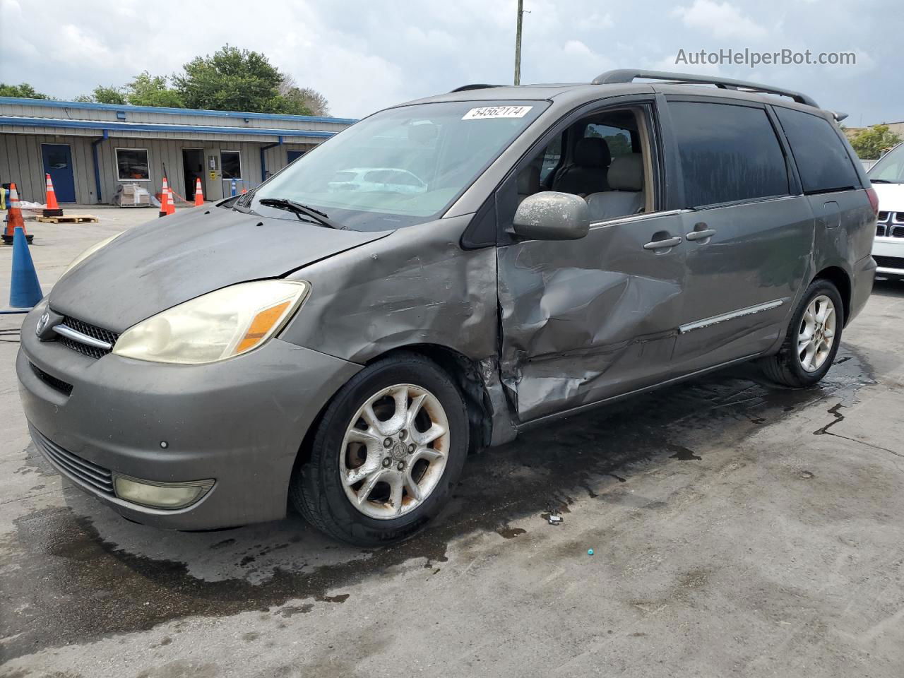 2005 Toyota Sienna Xle Gray vin: 5TDZA22C15S276053