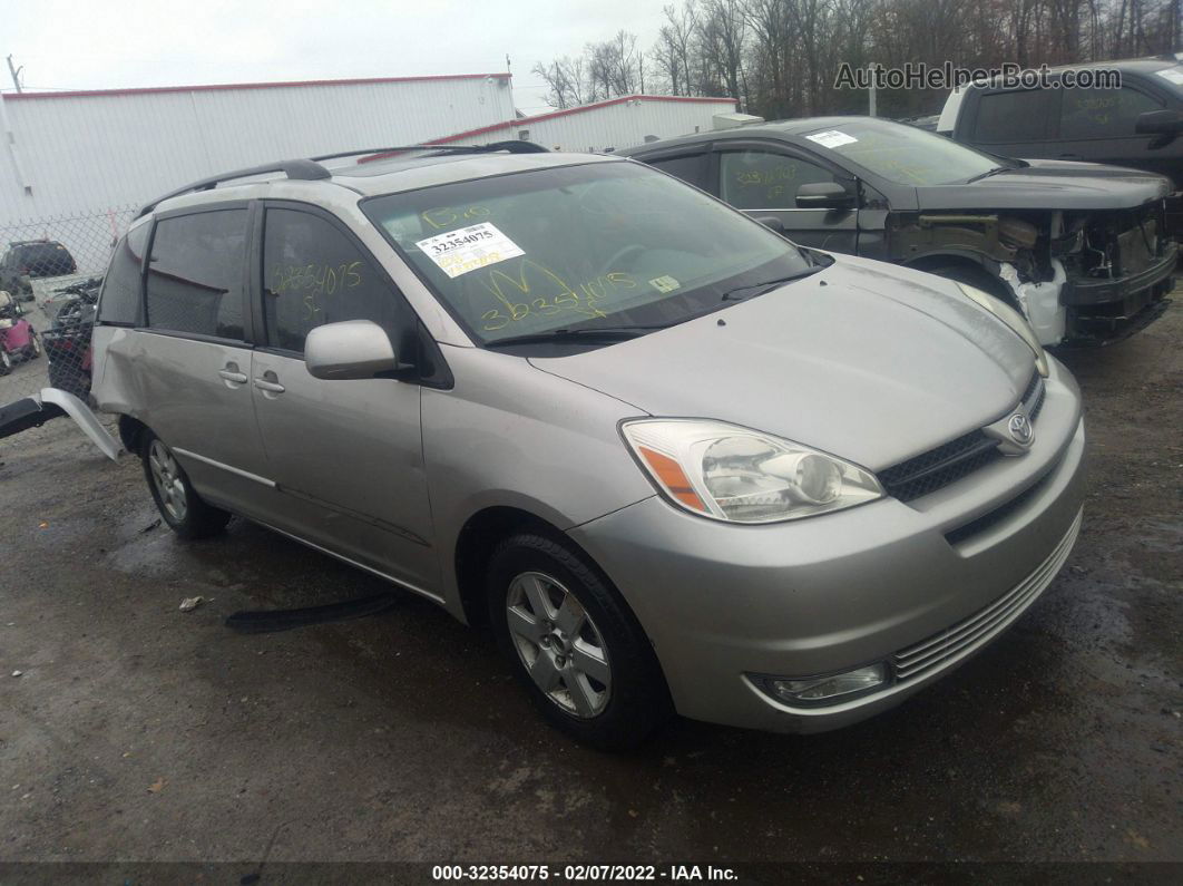 2004 Toyota Sienna Xle Gray vin: 5TDZA22C24S136155