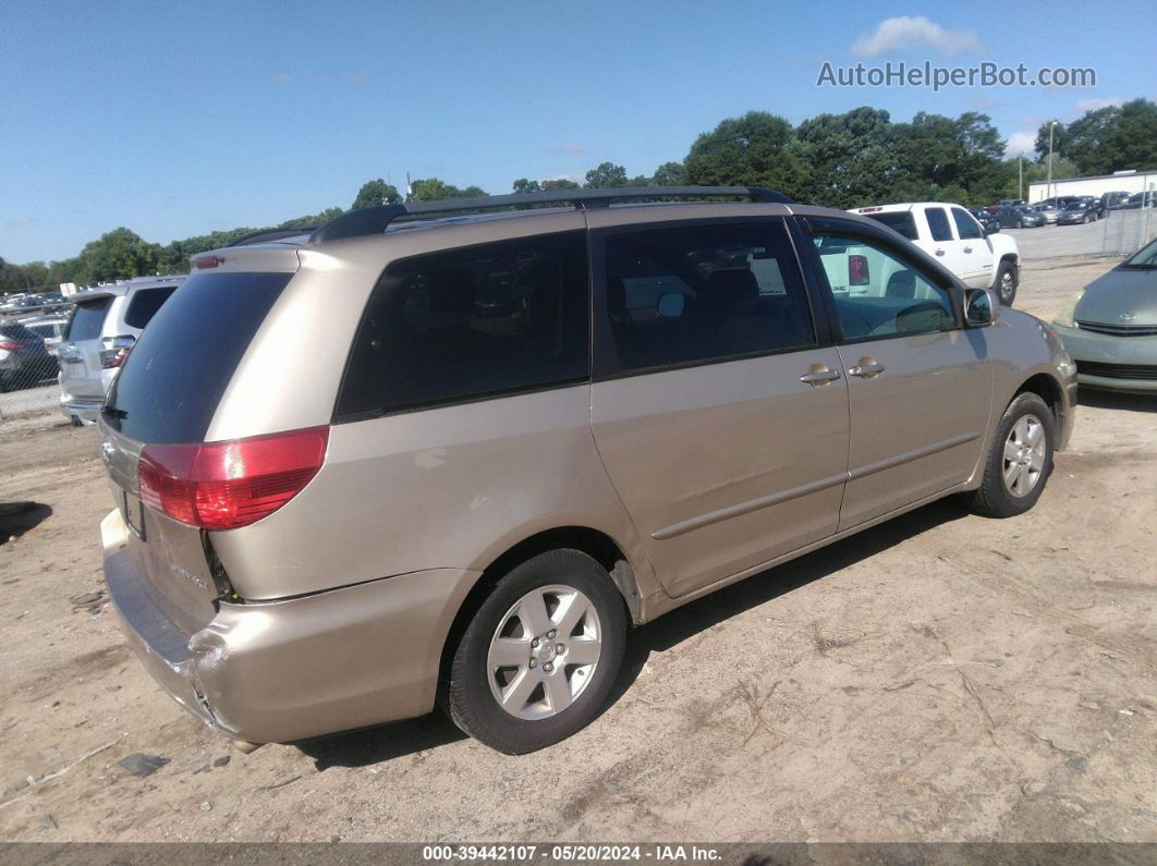 2004 Toyota Sienna Xle Beige vin: 5TDZA22C74S149936