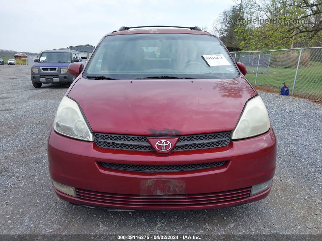 2004 Toyota Sienna Xle Red vin: 5TDZA22C74S150083