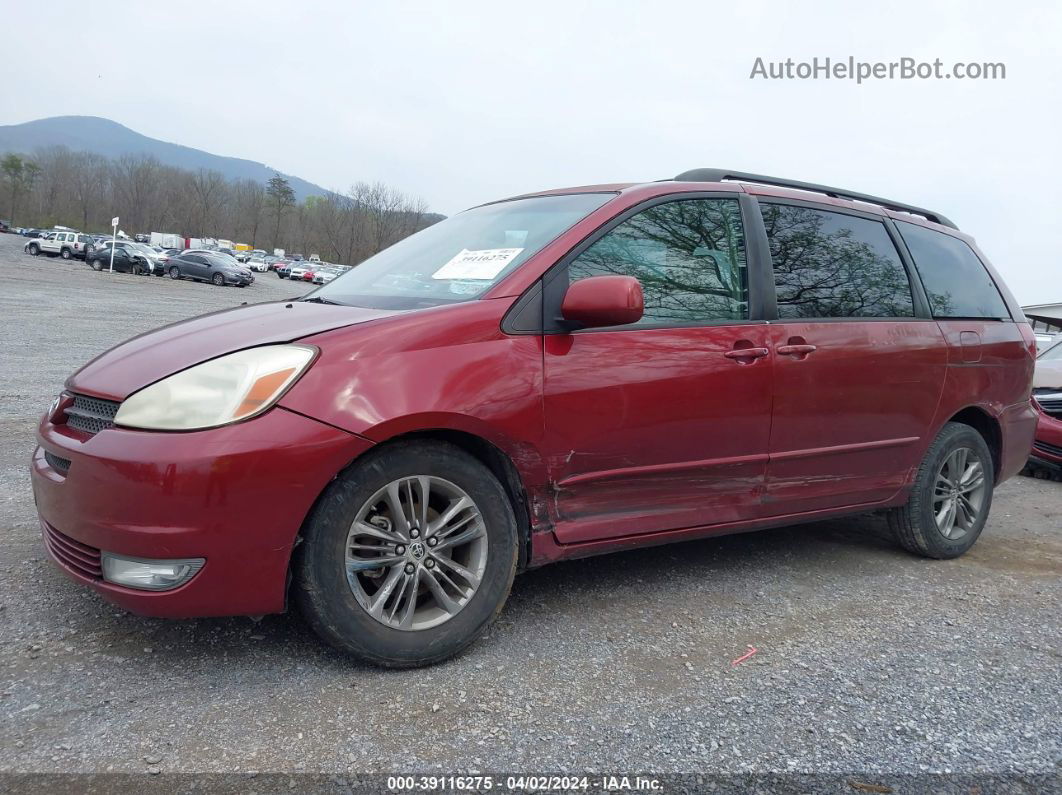 2004 Toyota Sienna Xle Red vin: 5TDZA22C74S150083