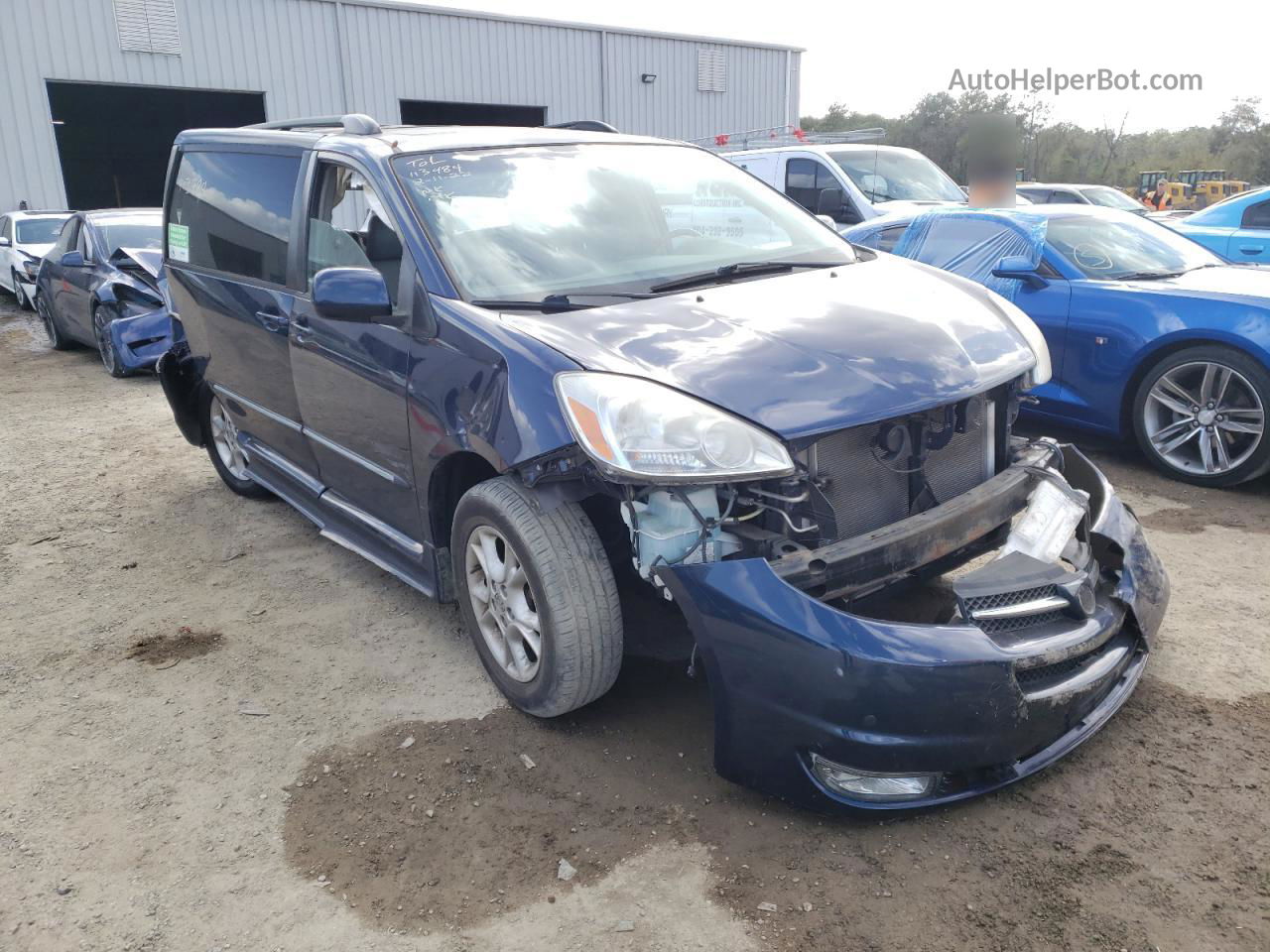 2005 Toyota Sienna Xle Blue vin: 5TDZA22C75S221557