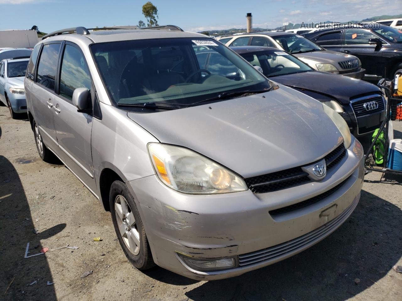 2004 Toyota Sienna Xle Silver vin: 5TDZA22C94S133706