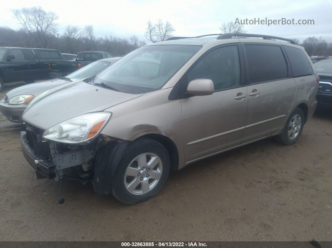 2004 Toyota Sienna Xle Beige vin: 5TDZA22C94S168892