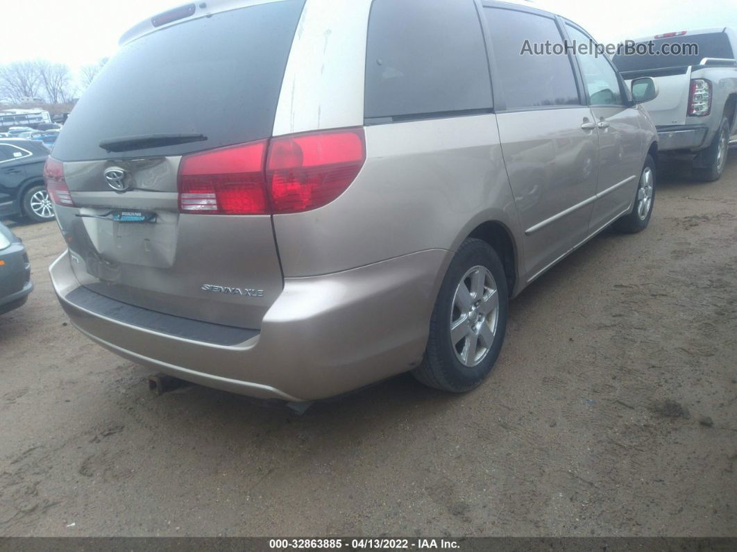 2004 Toyota Sienna Xle Beige vin: 5TDZA22C94S168892