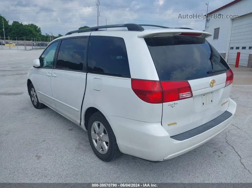 2004 Toyota Sienna Xle White vin: 5TDZA22C94S170478