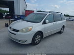 2004 Toyota Sienna Xle White vin: 5TDZA22C94S170478