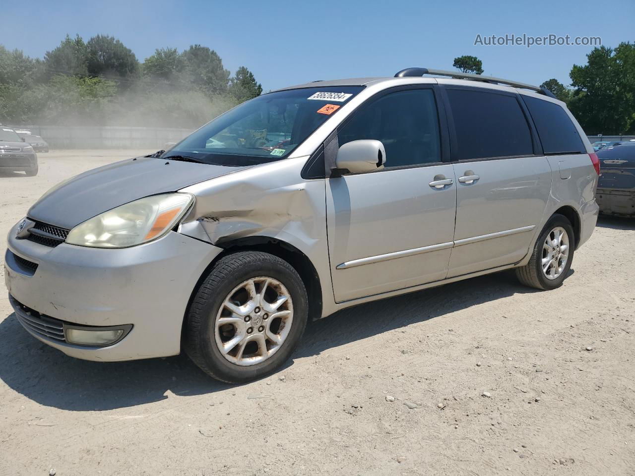 2004 Toyota Sienna Xle Silver vin: 5TDZA22C94S209733