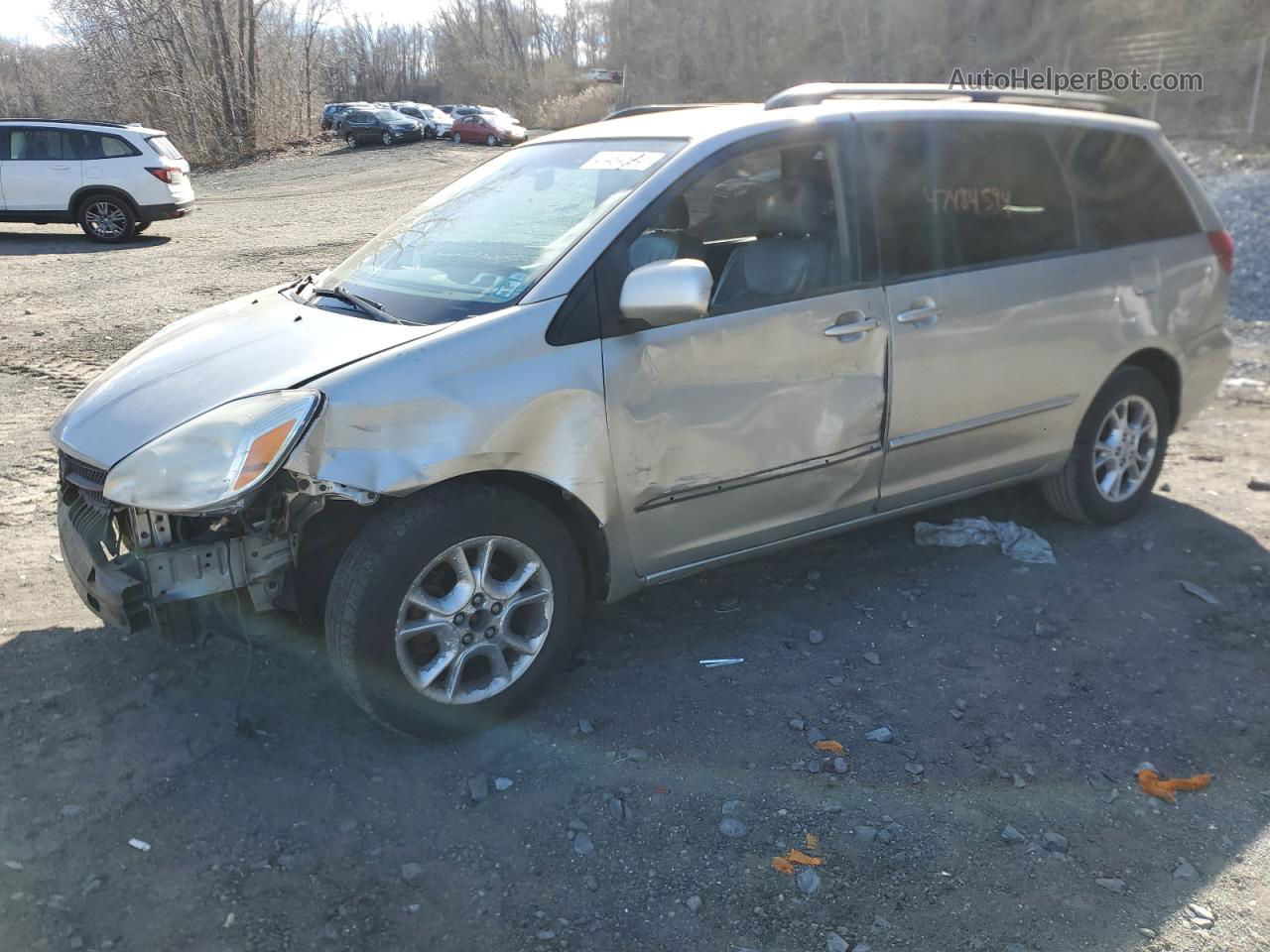 2004 Toyota Sienna Xle Бежевый vin: 5TDZA22CX4S144472