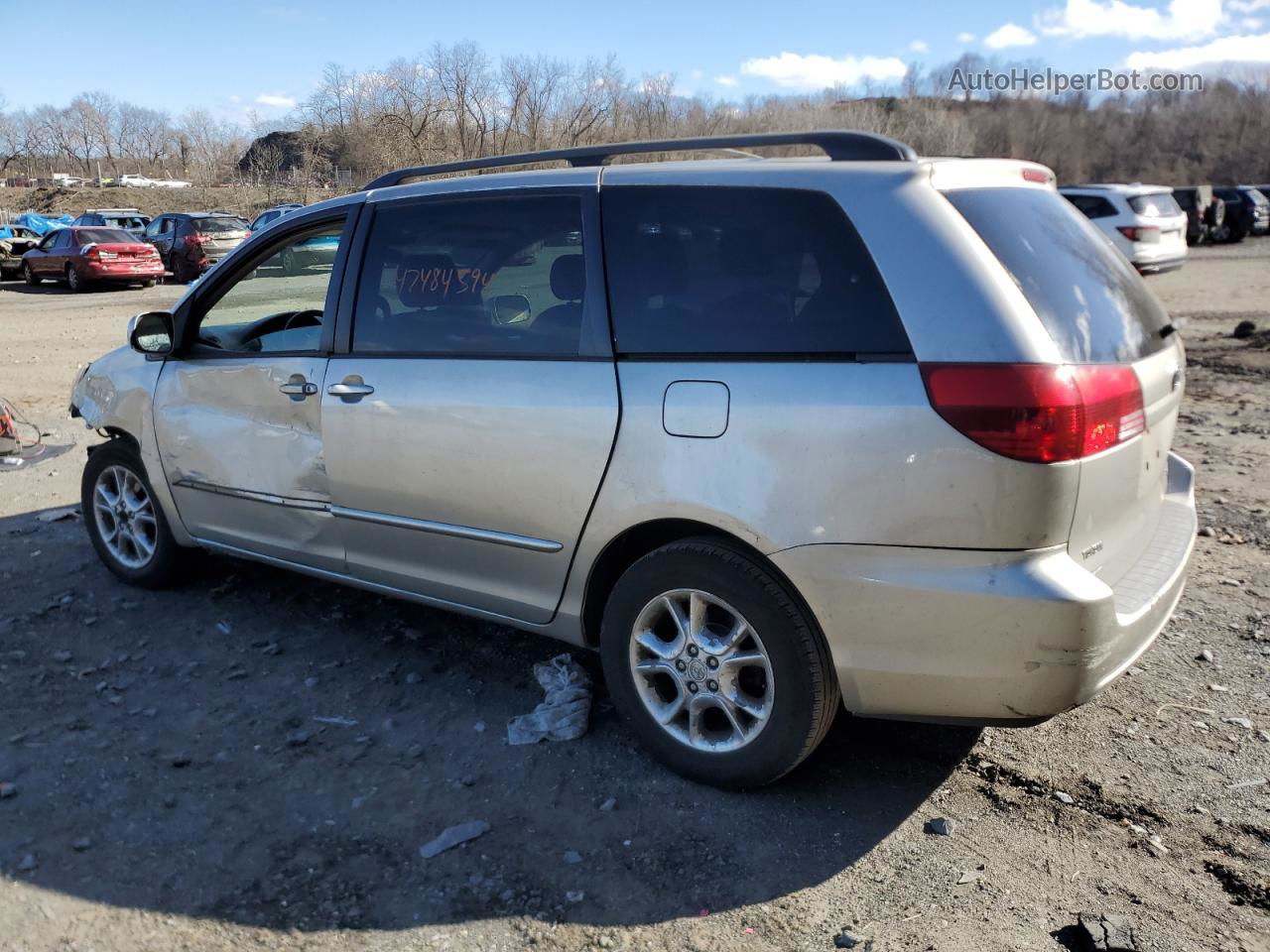 2004 Toyota Sienna Xle Бежевый vin: 5TDZA22CX4S144472