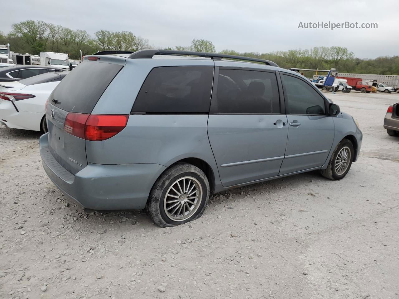 2004 Toyota Sienna Ce Blue vin: 5TDZA23C04S122544