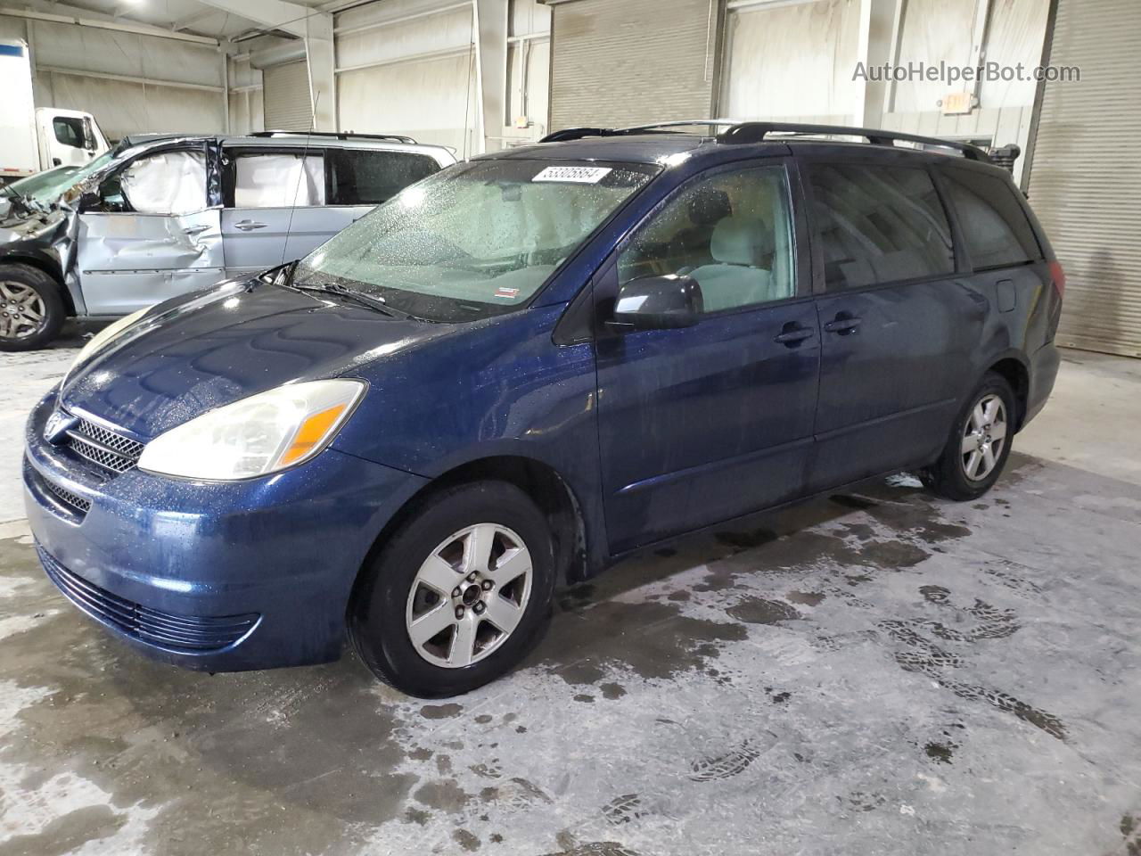 2005 Toyota Sienna Ce Синий vin: 5TDZA23C05S254026