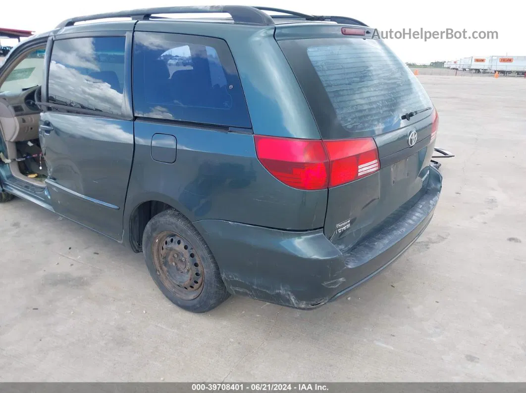 2005 Toyota Sienna Ce Green vin: 5TDZA23C05S354661