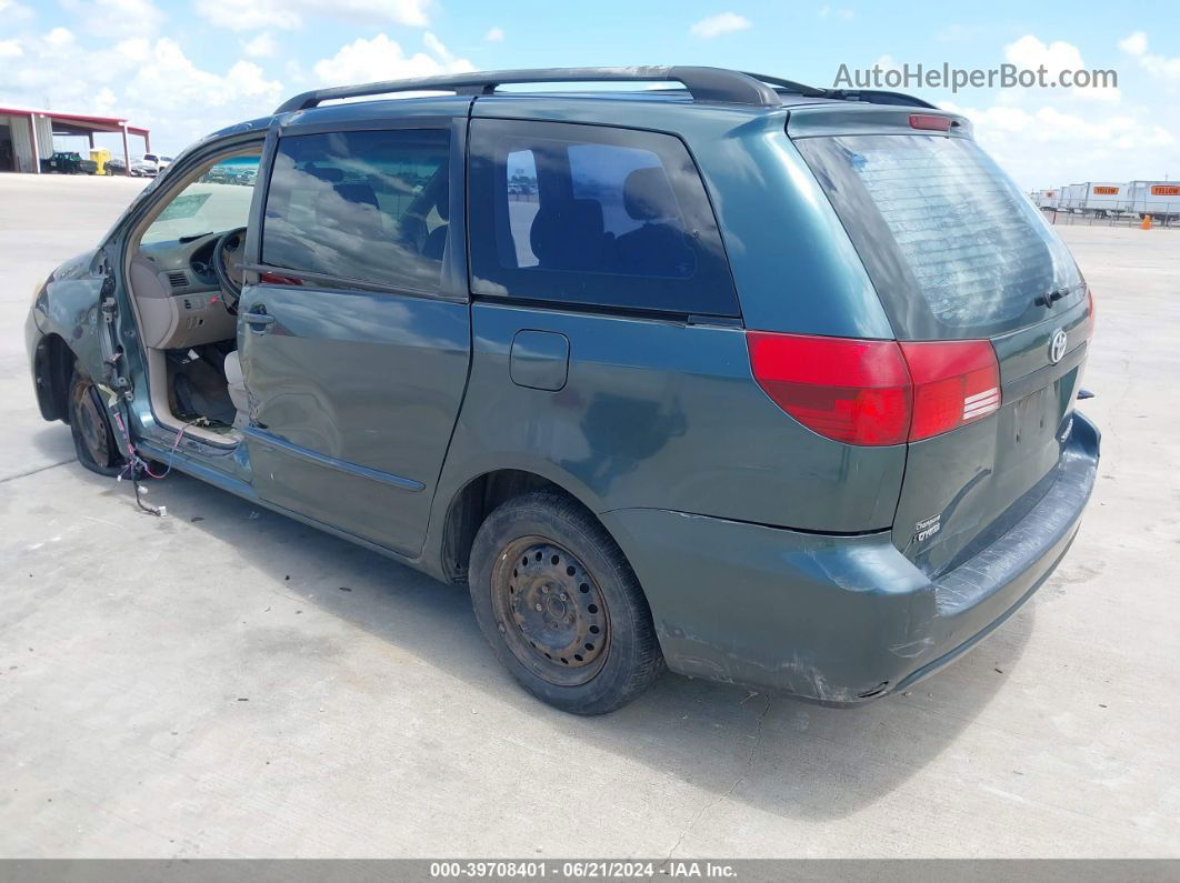 2005 Toyota Sienna Ce Green vin: 5TDZA23C05S354661