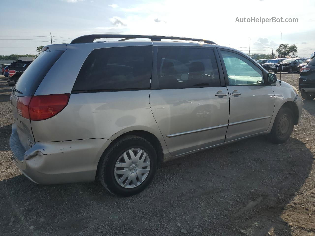 2005 Toyota Sienna Ce Silver vin: 5TDZA23C05S386901