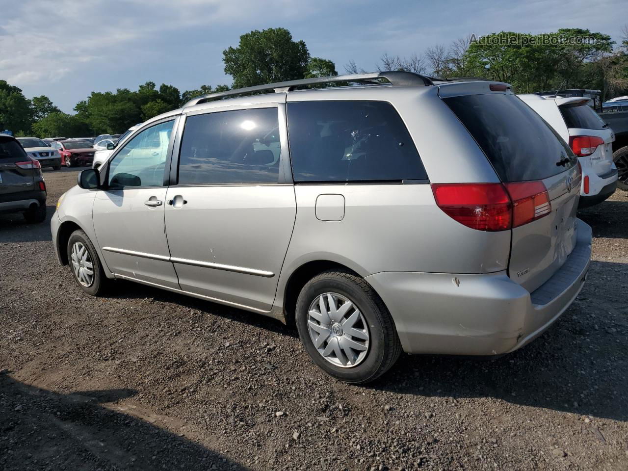 2005 Toyota Sienna Ce Silver vin: 5TDZA23C05S386901