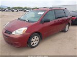 2005 Toyota Sienna Le Red vin: 5TDZA23C05S387319