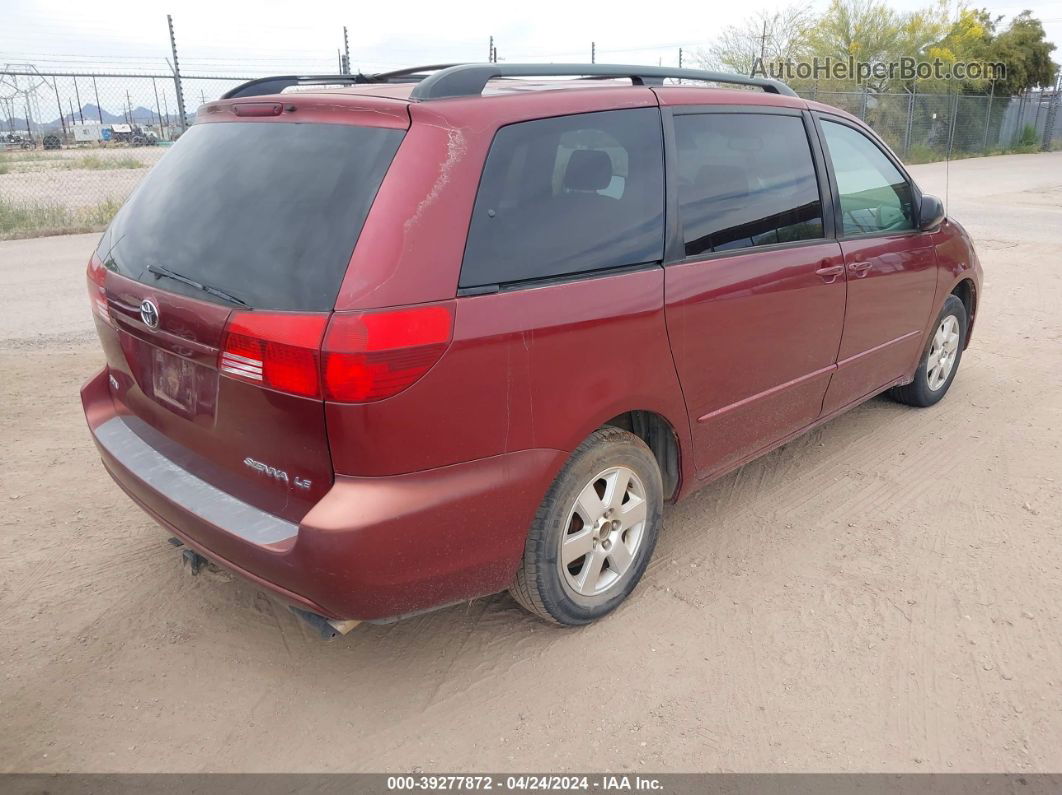 2005 Toyota Sienna Le Красный vin: 5TDZA23C05S387319