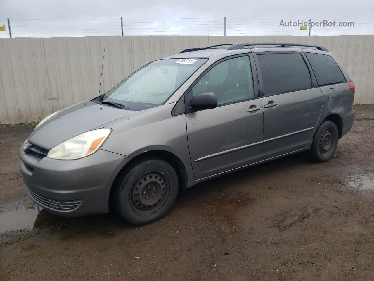 2004 Toyota Sienna Ce Gray vin: 5TDZA23C14S192800