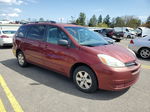 2004 Toyota Sienna Ce Темно-бордовый vin: 5TDZA23C14S207019