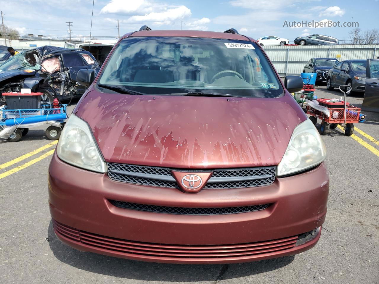 2004 Toyota Sienna Ce Maroon vin: 5TDZA23C14S207019