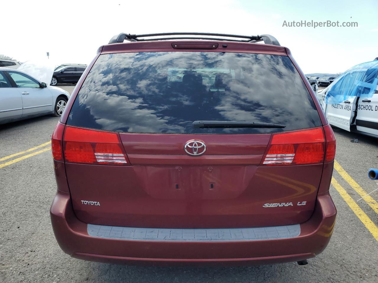 2004 Toyota Sienna Ce Maroon vin: 5TDZA23C14S207019