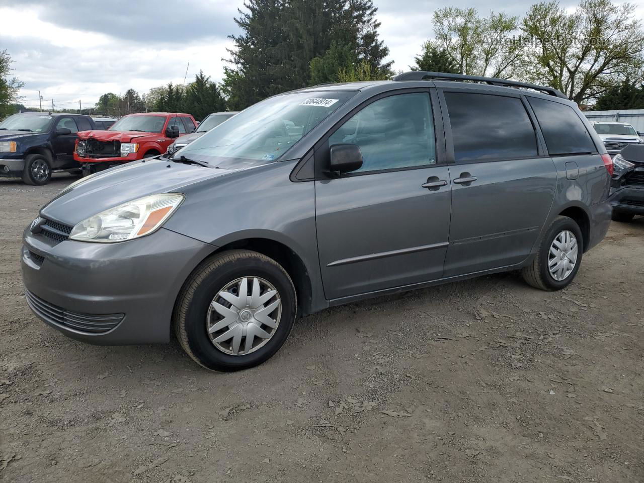 2005 Toyota Sienna Ce Gray vin: 5TDZA23C15S354555