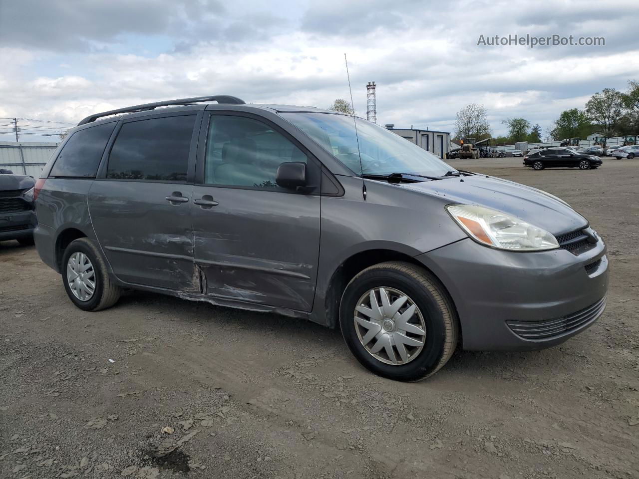 2005 Toyota Sienna Ce Gray vin: 5TDZA23C15S354555