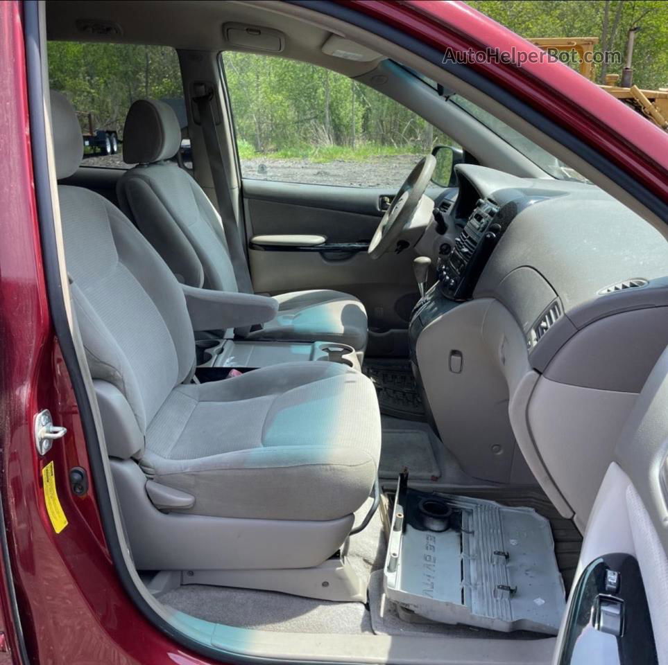 2005 Toyota Sienna Ce Red vin: 5TDZA23C15S357701