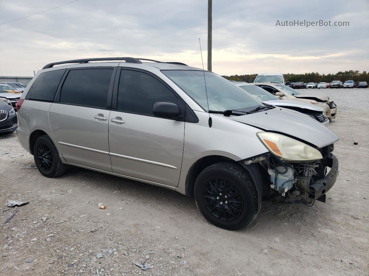 2005 Toyota Sienna Ce Silver vin: 5TDZA23C15S364387