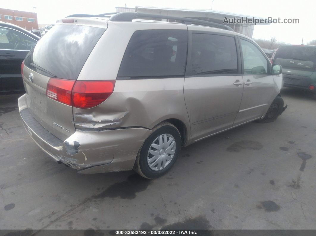 2004 Toyota Sienna Ce/le Gold vin: 5TDZA23C24S026690