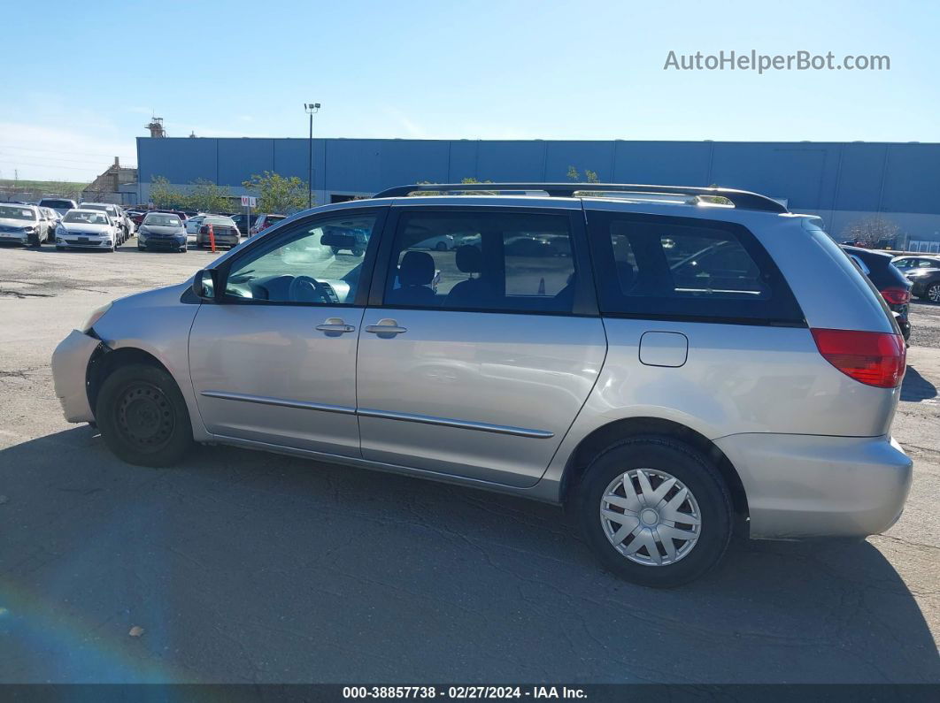 2004 Toyota Sienna Ce Silver vin: 5TDZA23C34S044230