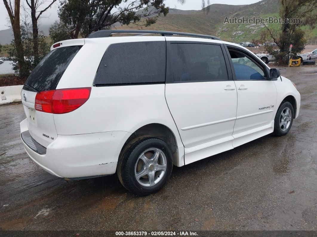 2004 Toyota Sienna Le White vin: 5TDZA23C34S066549