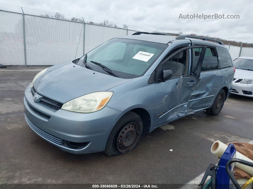 2004 Toyota Sienna Ce Light Blue vin: 5TDZA23C34S119475