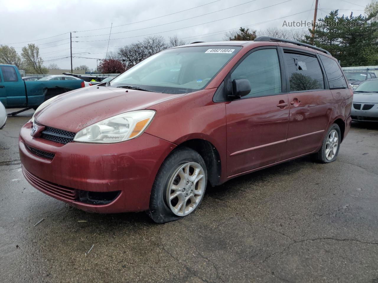 2004 Toyota Sienna Ce Red vin: 5TDZA23C34S168059