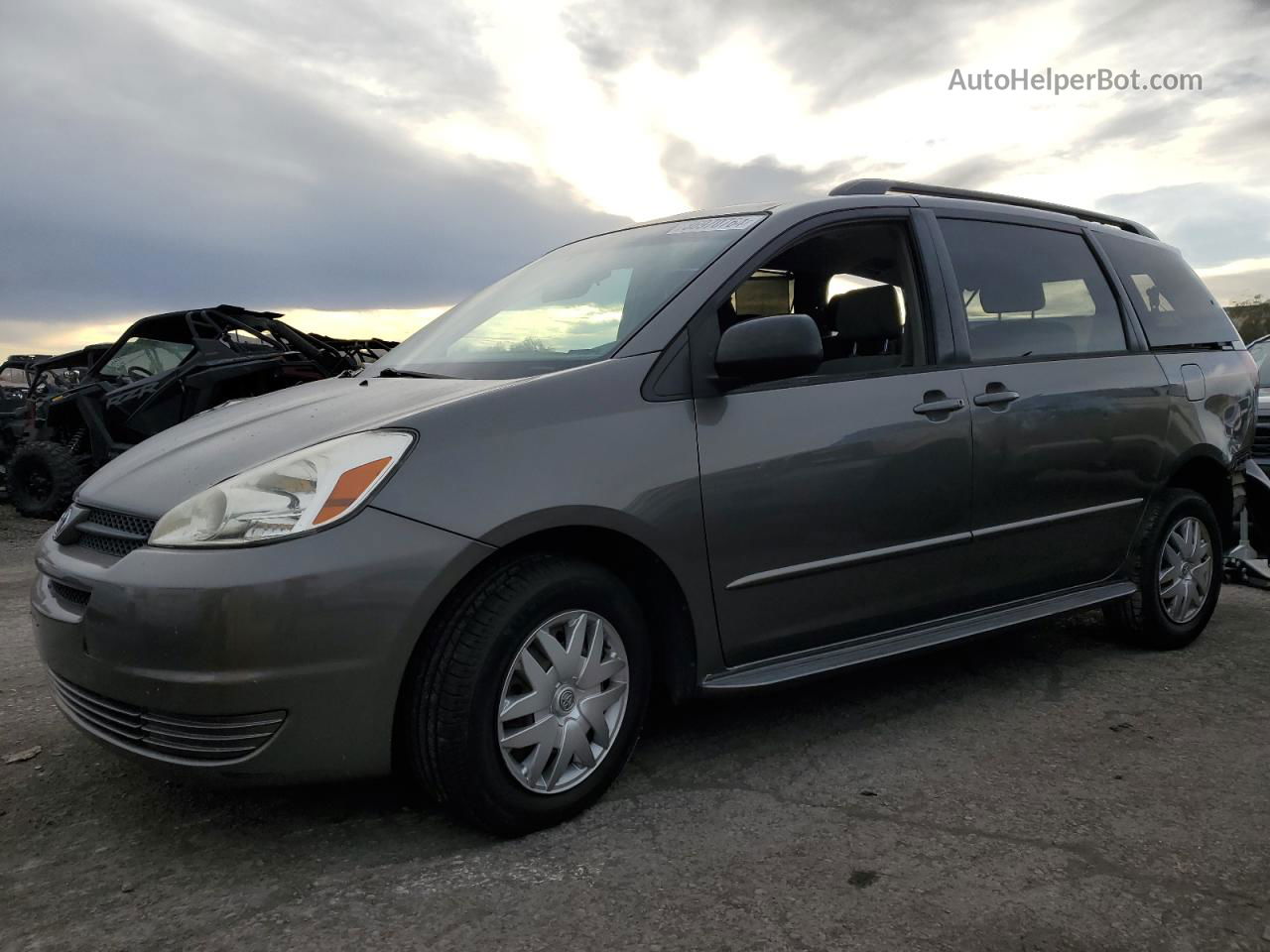 2004 Toyota Sienna Ce Серый vin: 5TDZA23C34S181572