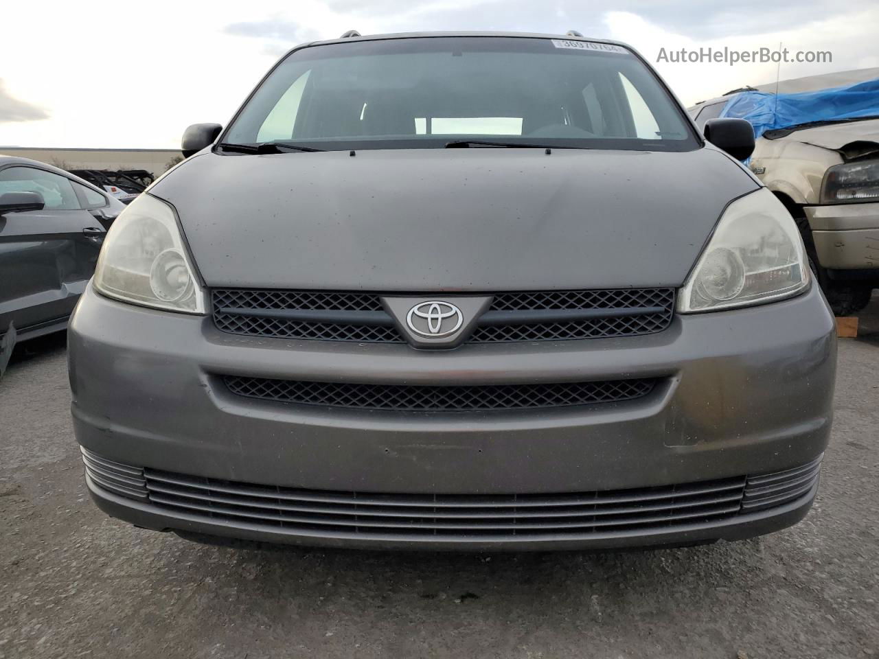 2004 Toyota Sienna Ce Gray vin: 5TDZA23C34S181572