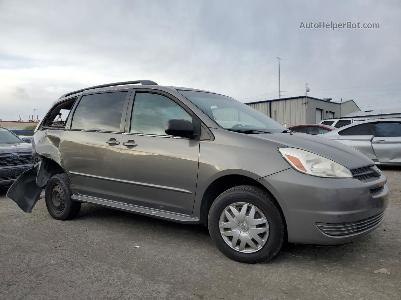 2004 Toyota Sienna Ce Серый vin: 5TDZA23C34S181572