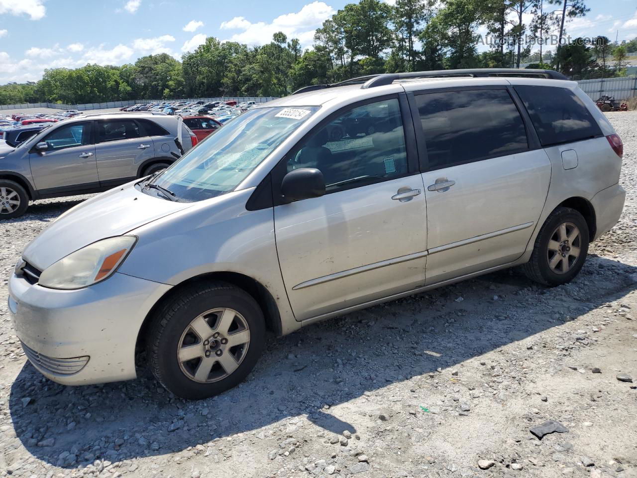 2005 Toyota Sienna Ce Silver vin: 5TDZA23C35S321234